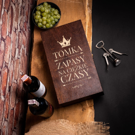 Skrzynka na wino dla chłopaka